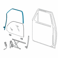 OEM 2003 Ford Explorer Sport Run Channel Diagram - YL2Z-9821547-AAA