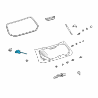 OEM Toyota Matrix Lock Assembly Diagram - 69370-02010