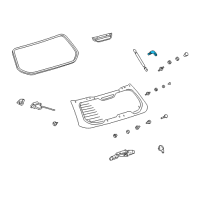 OEM Toyota Matrix Lift Cylinder Bracket Diagram - 68955-12060