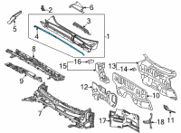 OEM Lexus NX450h+ SEAL, HOOD TO COWL T Diagram - 53383-78020