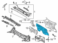 OEM 2022 Lexus NX250 PANEL SUB-ASSY, DASH Diagram - 55101-78030