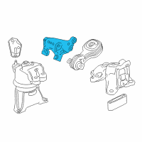 OEM 2013 Acura ILX Bracket, Torque Rod (Lower) Diagram - 50690-TR2-A91