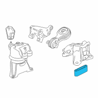 OEM 2015 Honda Civic Bracket, Transmission Mountingbase (Cvt) Diagram - 50655-TR2-A90