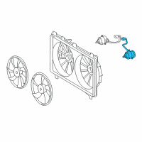 OEM 2018 Lexus RC350 Motor, Cooling Fan Diagram - 16363-31300