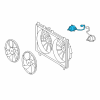 OEM 2020 Lexus IS300 Motor, Cooling Fan Diagram - 16363-31400