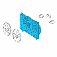 OEM 2020 Lexus IS300 Shroud, Fan Diagram - 16711-31610