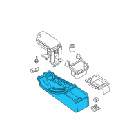 OEM 2001 BMW 325xi Console, Centre Arm Rest Diagram - 51-16-8-217-942