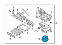 OEM 2020 Kia Stinger Fan & Motor Assembly Diagram - 97113D2000