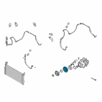 OEM Kia Amanti PULLEY Assembly-A/C Compressor Diagram - 976433F400