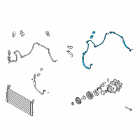 OEM 2009 Kia Amanti Suction Hose Diagram - 977633F601