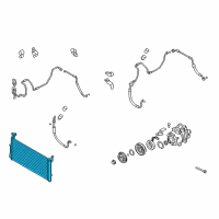 OEM 2007 Kia Amanti Condenser Assembly Diagram - 976063F100