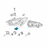 OEM Hyundai Genesis Coupe Ballast Assembly-Headlamp Diagram - 92190-3Z200