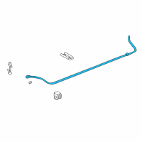 OEM 2003 Pontiac Aztek Shaft-Rear Stabilizer Diagram - 10301770