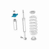 OEM Chrysler 200 Mount-Rear Shock Diagram - 68226142AC