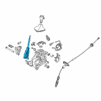 OEM Kia Soul Lever Assembly Diagram - 46721B2100