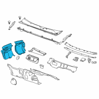 OEM 2014 Buick Regal Insulator Asm-Dash Panel Inner Diagram - 13313356