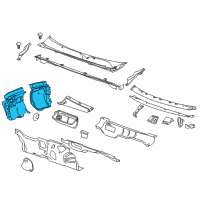 OEM Buick Regal Insulator Asm-Dash Panel Inner Diagram - 13313356