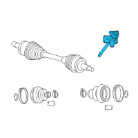 OEM 2008 Dodge Magnum Intermediate Shaft Diagram - 5180482AA