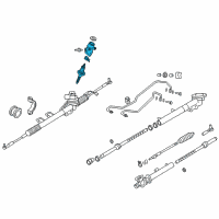 OEM 2005 Infiniti G35 Power Steering Gear Sub Assembly Diagram - 49210-AM600