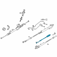 OEM 2004 Infiniti G35 Socket Kit-Tie Rod, Inner Diagram - 48521-AL525