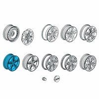 OEM 2019 Chevrolet Cruze Wheel, Alloy Diagram - 42500291