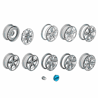 OEM 2019 Chevrolet Trax Wheel Nut Cap Diagram - 84066480