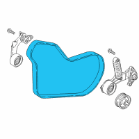 OEM 2018 Hyundai Ioniq Ribbed V-Belt Diagram - 25212-03HA0