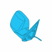 OEM 2001 Chevrolet Suburban 2500 Mirror Assembly Diagram - 88986366