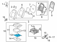 OEM Hyundai Elantra Heater-Front Seat Cushion Diagram - 88170-AA000