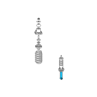 OEM 2010 Chrysler Sebring ABSORBER-Suspension Diagram - 5105790AG