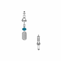 OEM 2011 Dodge Caliber ISOLATOR-Rear Suspension Spring Diagram - 5085505AD