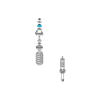 OEM 2013 Jeep Compass Bushing-Shock Absorber Diagram - 5151286AA