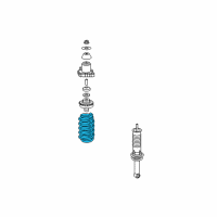 OEM 2007 Chrysler Sebring Rear Coil Spring Diagram - 5272667AE