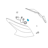 OEM 2003 Nissan Maxima Bulb Diagram - 26261-89949