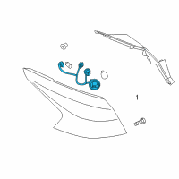 OEM 2011 Nissan Murano Harness-Sub, Rear Combination Lamp Diagram - 26551-1GR0A