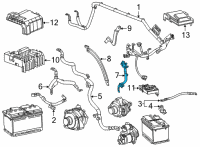 OEM 2020 Chevrolet Silverado 3500 HD Battery Cable Diagram - 84655050