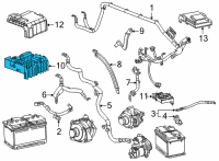 OEM 2021 Chevrolet Silverado 3500 HD Junction Block Diagram - 84732905