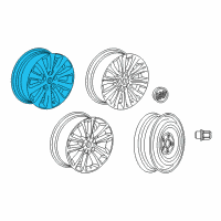 OEM 2015 Buick Verano Wheel, Alloy Diagram - 22758350