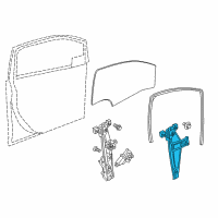 OEM 2021 Chevrolet Spark Window Regulator Diagram - 42439340