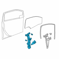 OEM 2021 Chevrolet Spark Window Regulator Diagram - 42439343