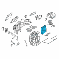 OEM Infiniti Air Conditioner Air Filter Kit Diagram - 27277-5DA2A