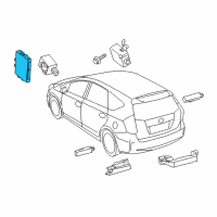 OEM 2013 Toyota Prius V Control Module Diagram - 89990-47111