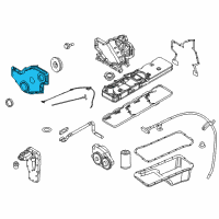 OEM 2012 Ram 3500 Cover-Timing Case Diagram - 68038178AA
