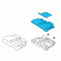 OEM 2021 Lincoln Corsair PAD - REAR SEAT CUSHION Diagram - LJ7Z-7863841-A