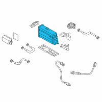 OEM 2011 Kia Optima Canister & Holder Assembly Diagram - 314104R500