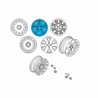 OEM 2007 Ford Focus Wheel, Alloy Diagram - 5S4Z-1007-BA