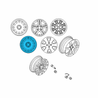 OEM 2002 Ford Focus Wheel, Alloy Diagram - 2M5Z-1007-CA