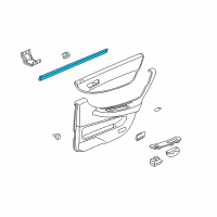 OEM 1998 Honda Accord Weatherstrip, R. RR. Door (Inner) Diagram - 72835-S84-A01