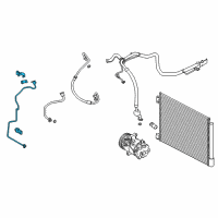 OEM 2020 Nissan Rogue Sport Pipe-Front Cooler, High A Diagram - 92441-6MA0A