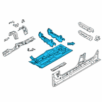 OEM BMW FLOORPAN, COMPLETE Diagram - 41-11-8-498-876